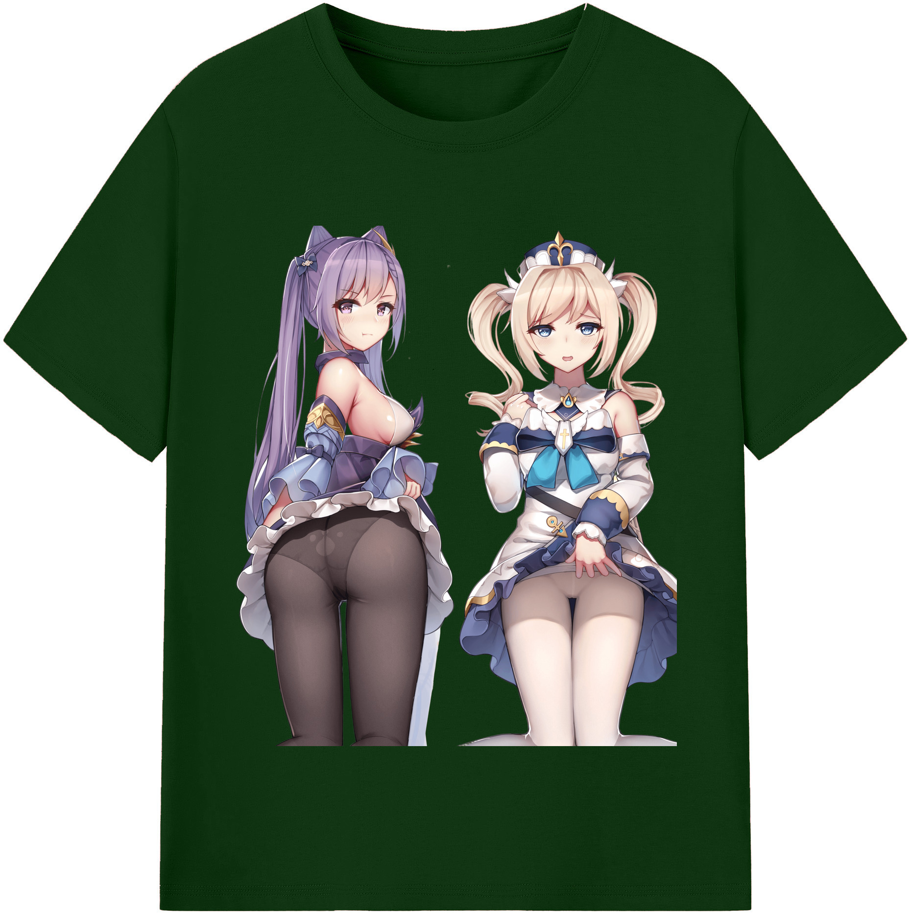 げんし神 刻晴 こくせい genshin Kokusei 綿100％半袖Tシャツ（フロントプリント）